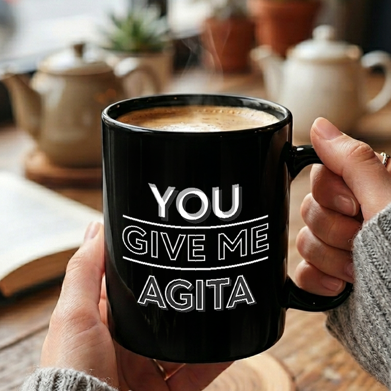 Minimalist Typography Design Mug