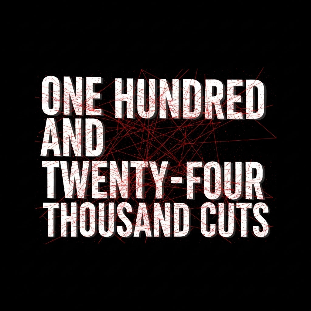 Thousand Cuts Typography Mug