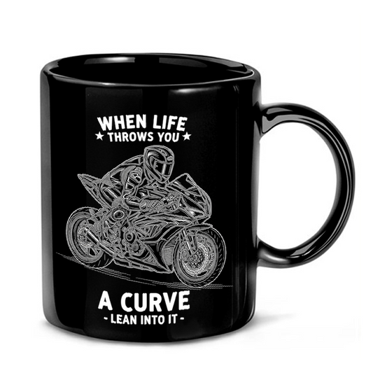 Motorcycle Lean Into Life Mug