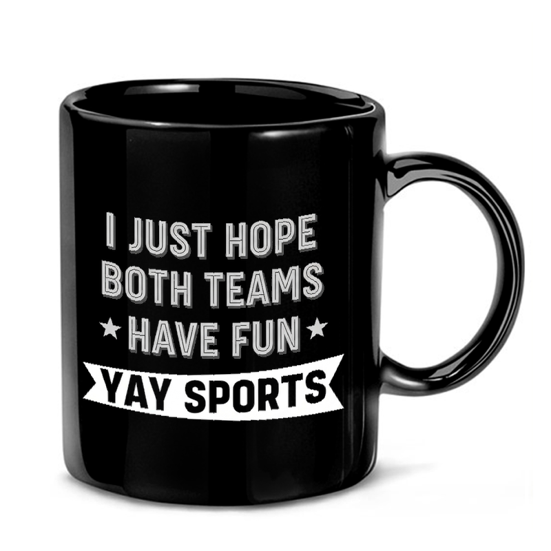 Yay Sports Funny Text Design Mug