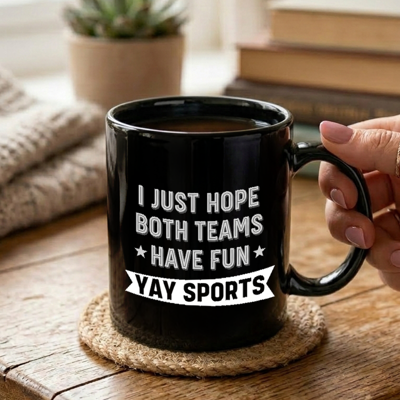 Yay Sports Funny Text Design Mug