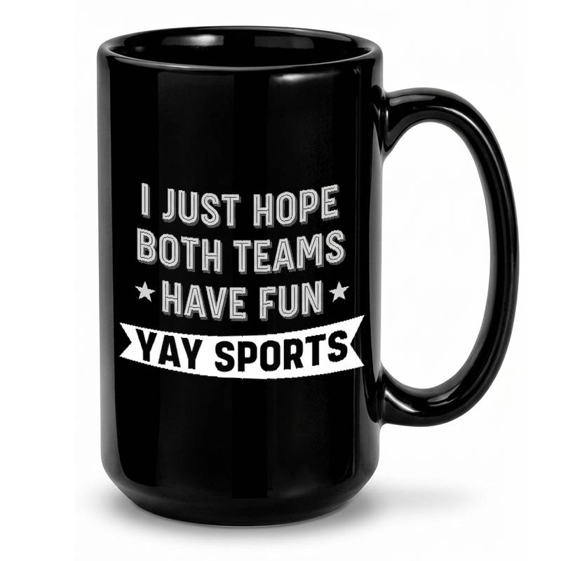 Yay Sports Funny Text Design Mug