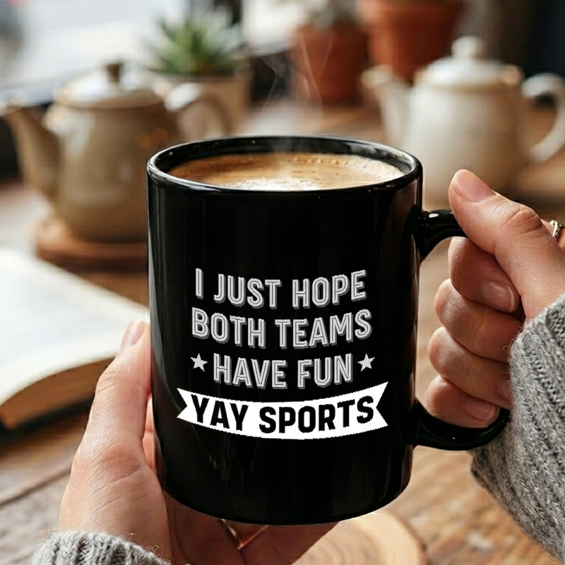 Yay Sports Funny Text Design Mug
