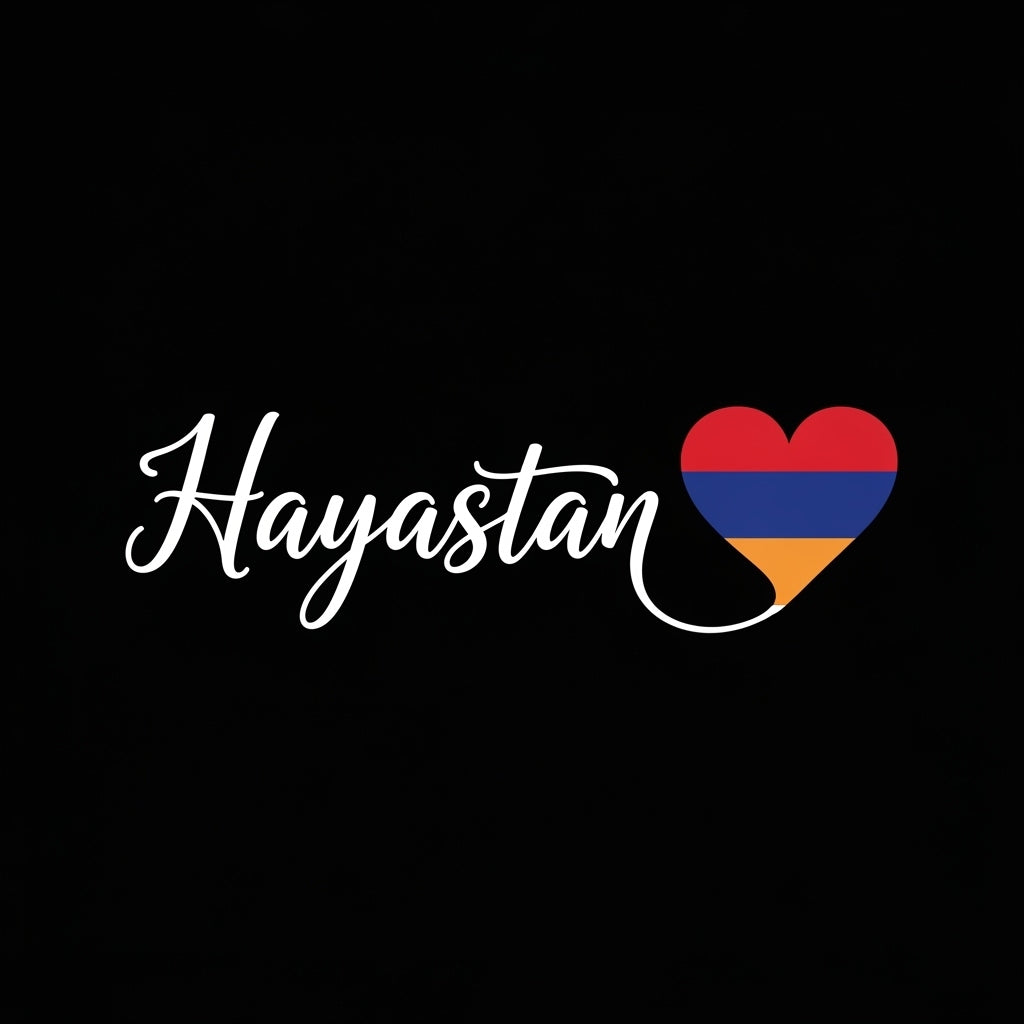 Hayastan Armenian Flag Heart Mug