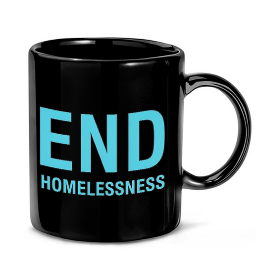 End Homelessness Typography Mug