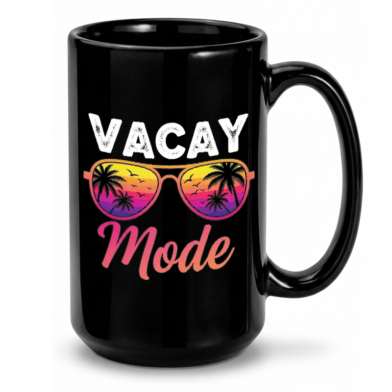 Vacay Mode Sunset Glasses Mug