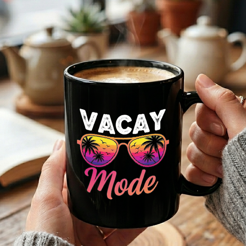 Vacay Mode Sunset Glasses Mug