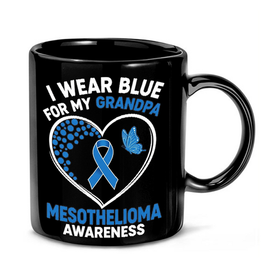 Blue Ribbon Grandpa Remembrance Mug