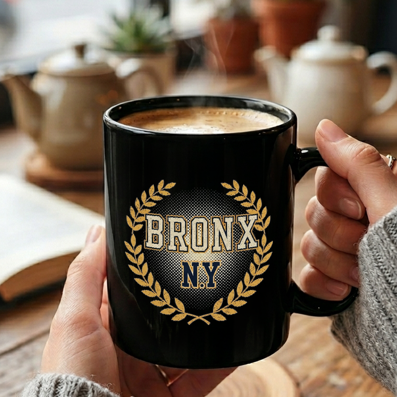 Vintage Bronx New York Emblem Mug