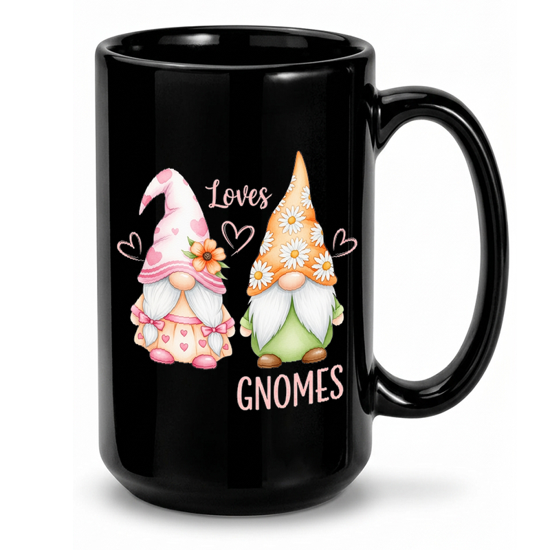 Whimsical Gnome Illustration Mug