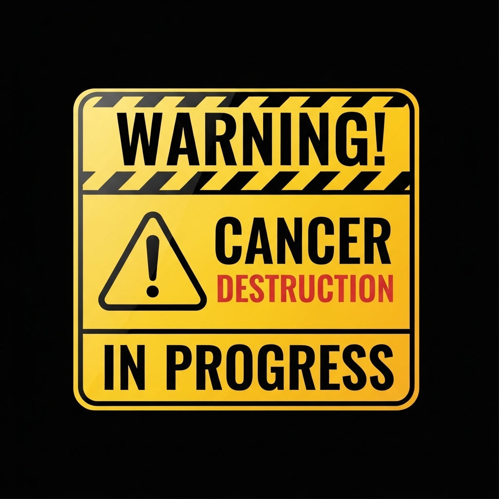 Cancer Destruction Warning Sign Mug