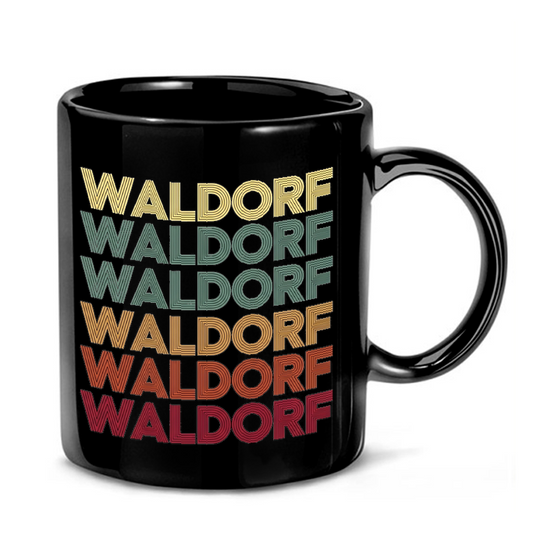Retro Waldorf Maryland Text Mug