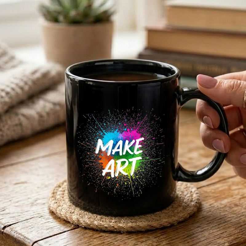 Make Art Paint Splatter Mug