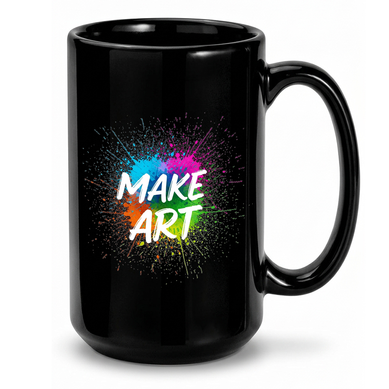 Make Art Paint Splatter Mug