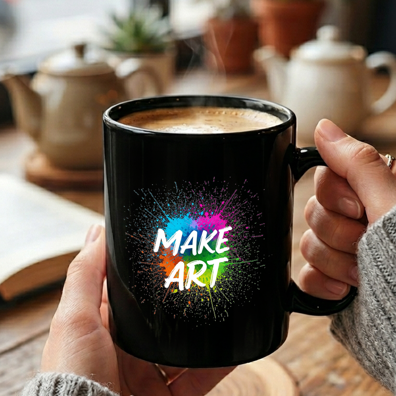 Make Art Paint Splatter Mug