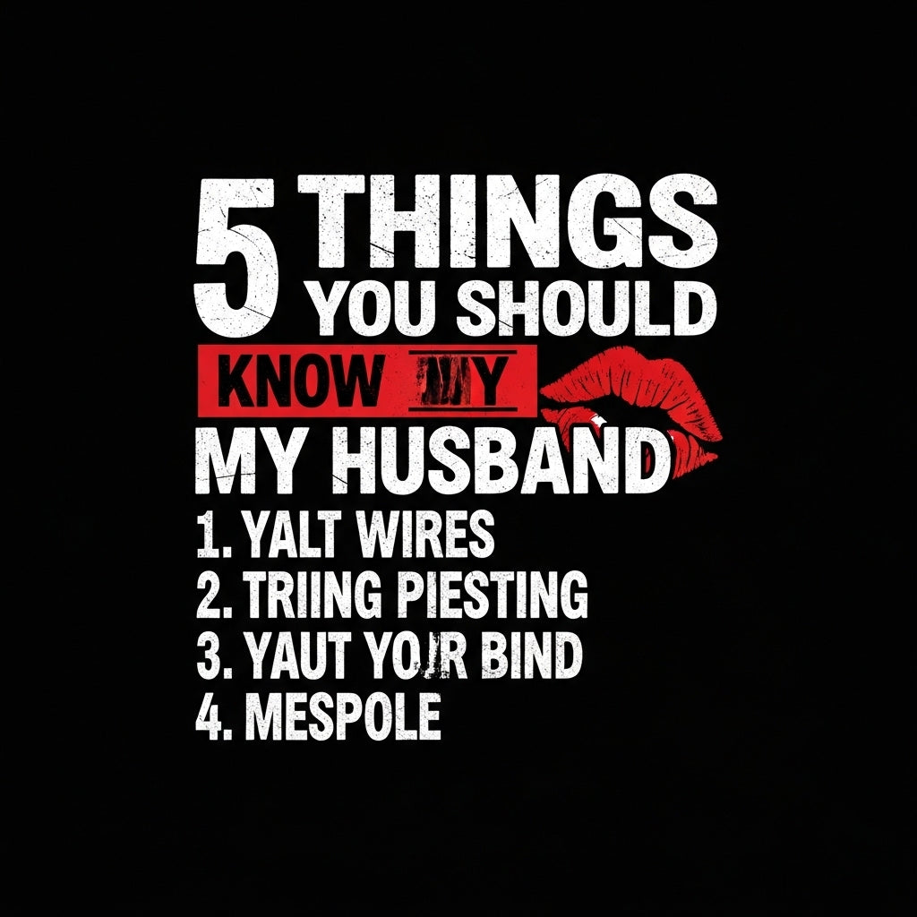 Husband Warning List Graphic Mug