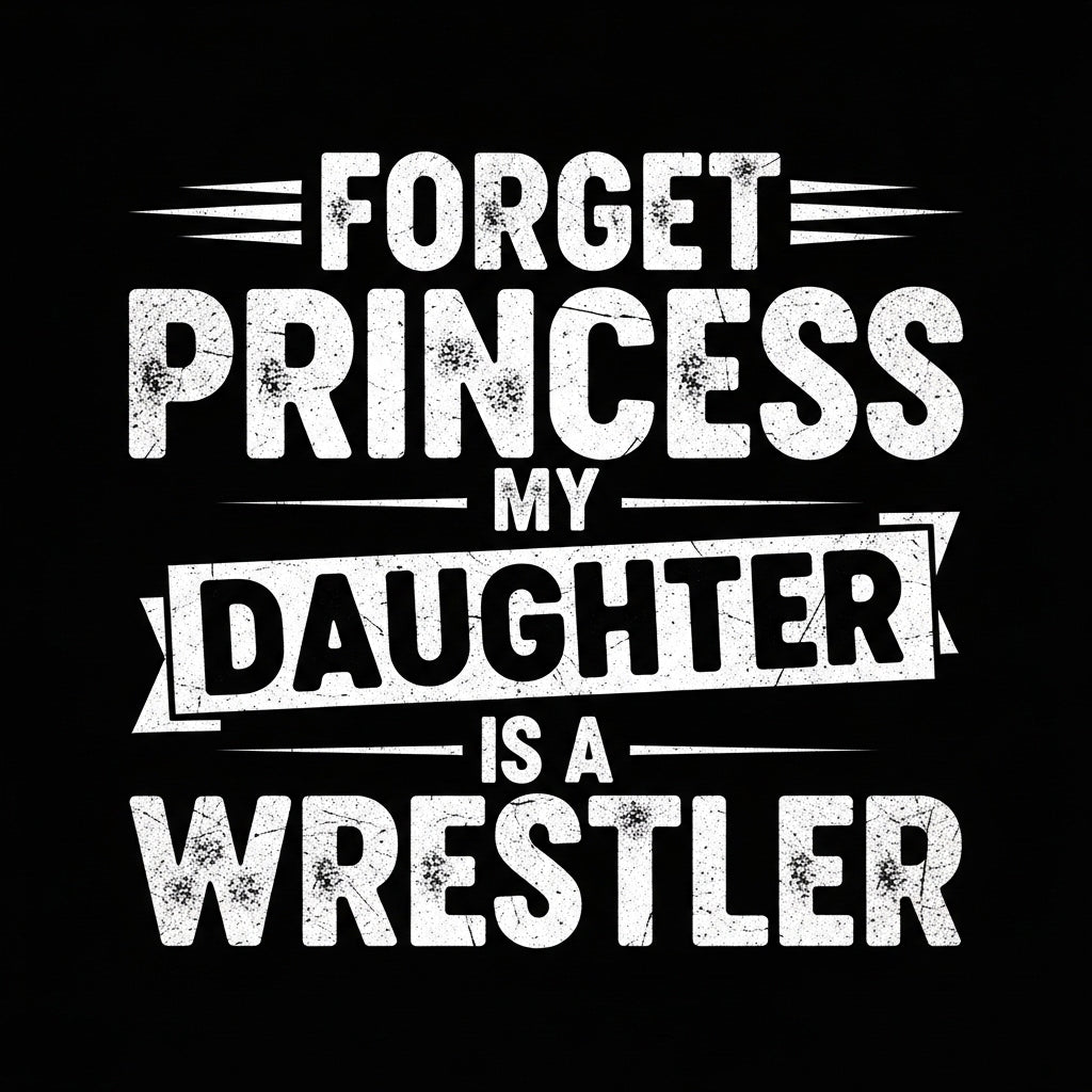 Wrestling Daughter Typography Mug