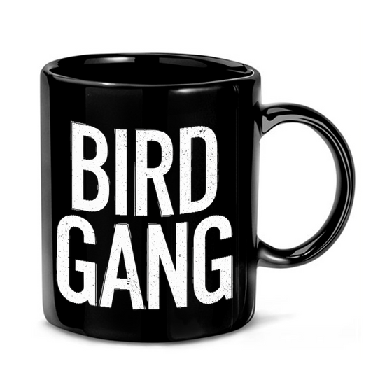 Bird Gang Typography Mug