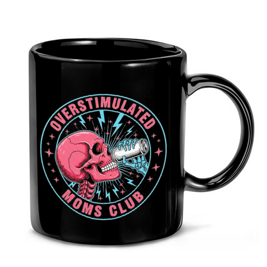 Skull Drinking From Can Mug