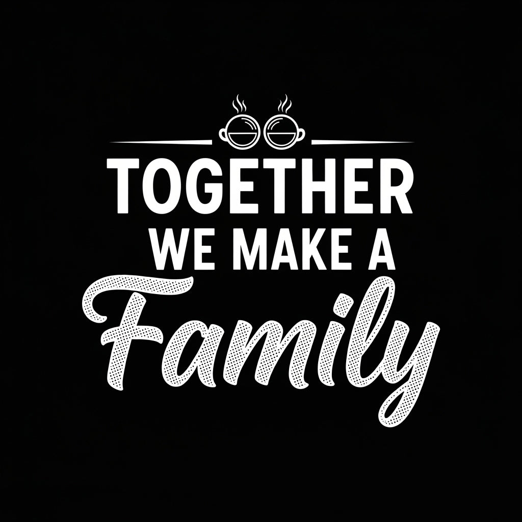 Family Typography Design Mug