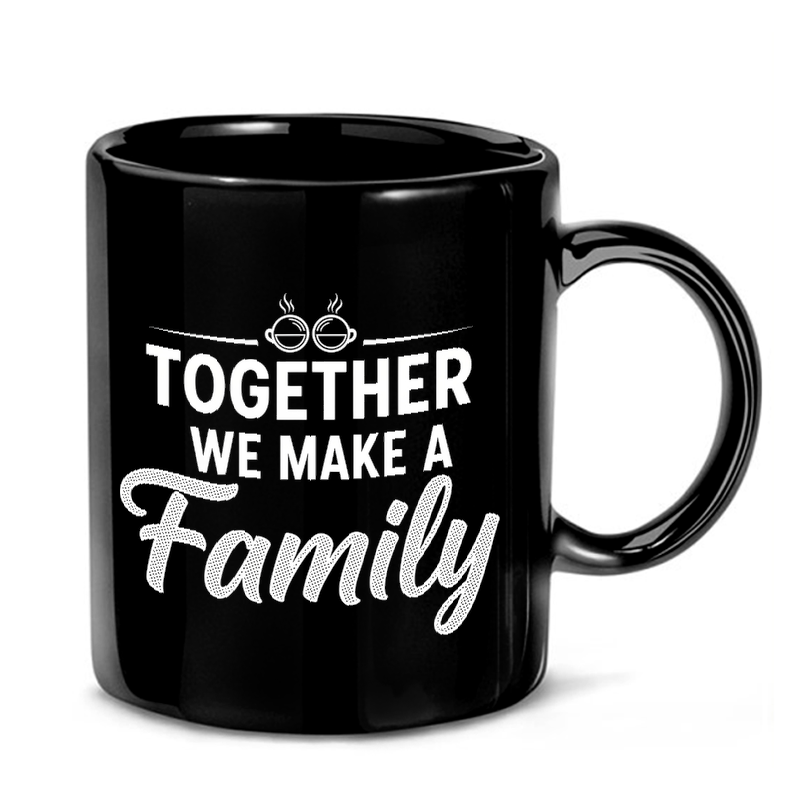 Family Typography Design Mug