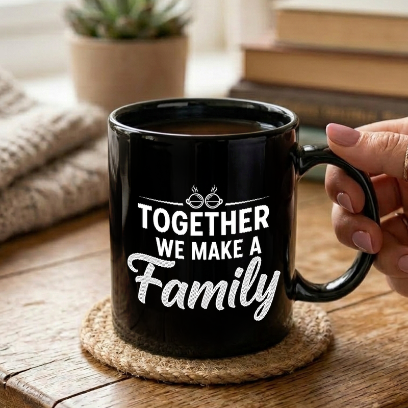 Family Typography Design Mug