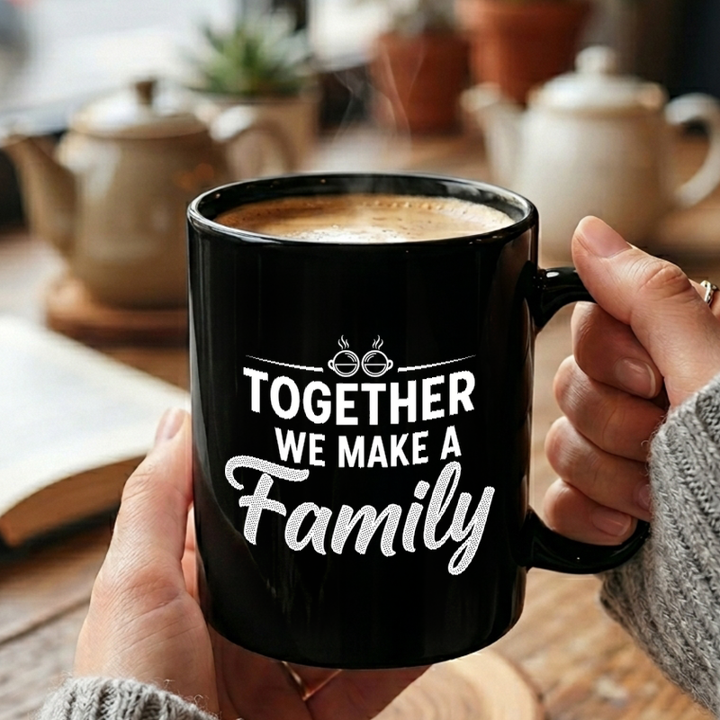 Family Typography Design Mug