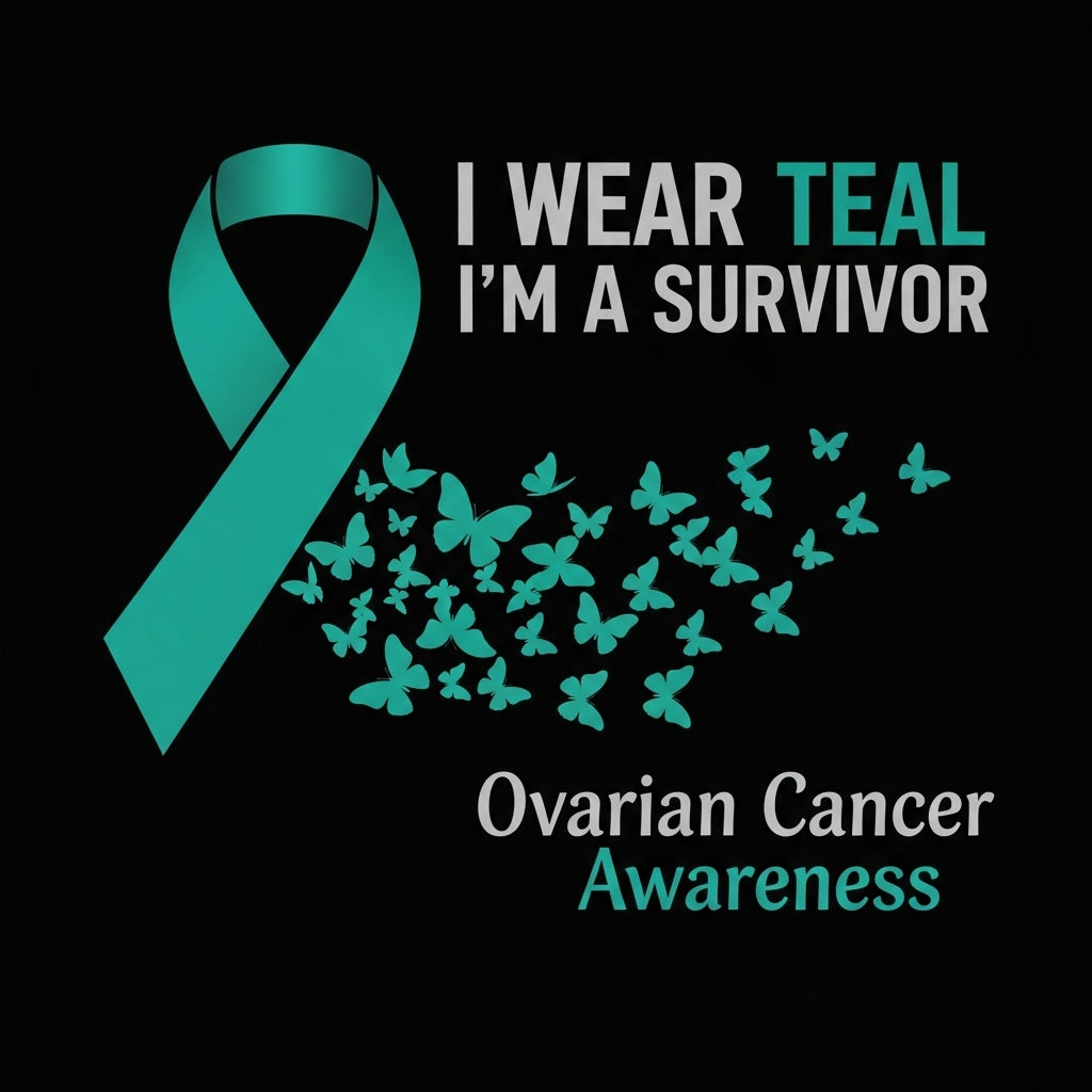 Teal Ribbon Survivor Design Mug