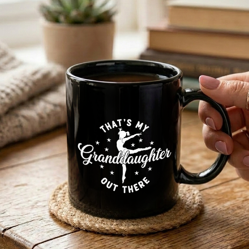 Gymnast Granddaughter Silhouette Mug