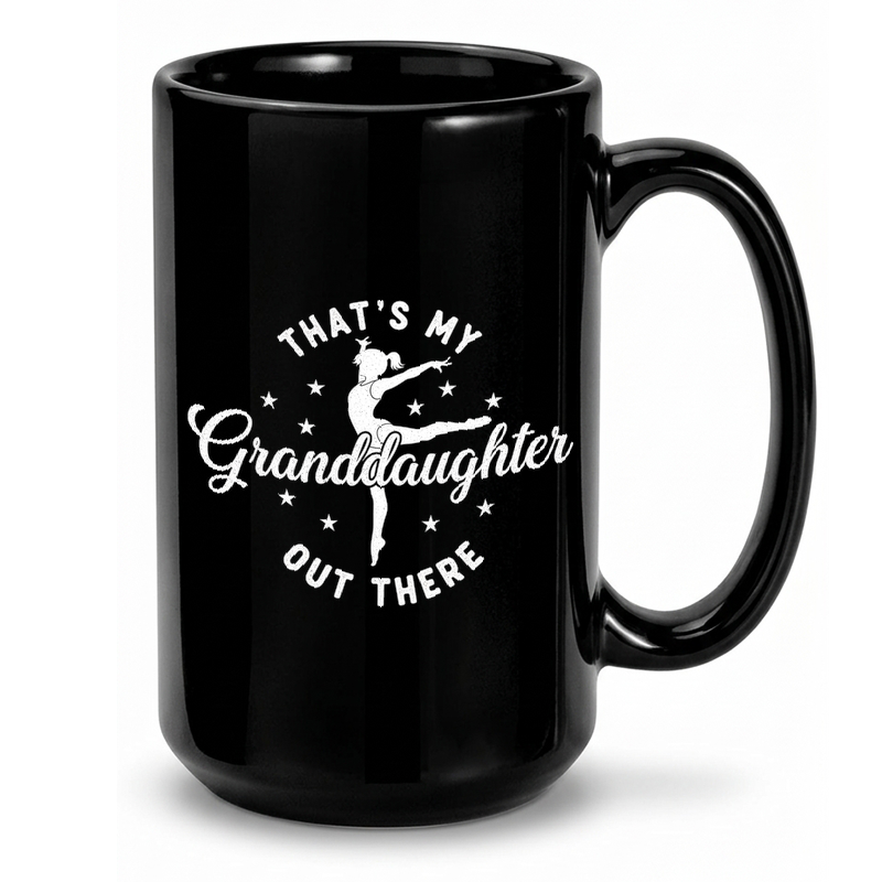 Gymnast Granddaughter Silhouette Mug