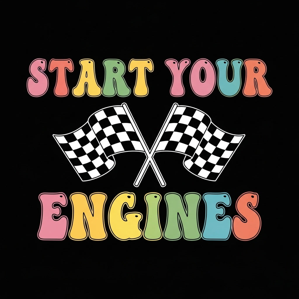 Retro Racing Checkered Flag Mug