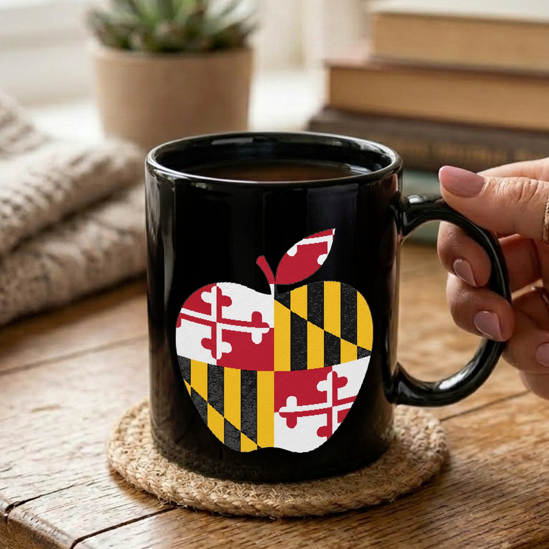 Maryland Flag Apple Design Mug