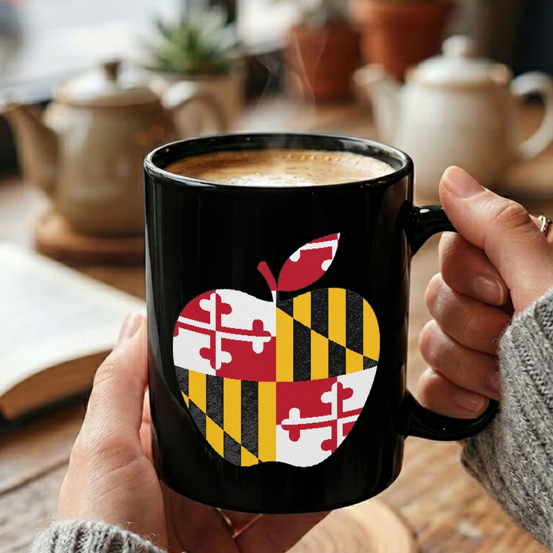 Maryland Flag Apple Design Mug