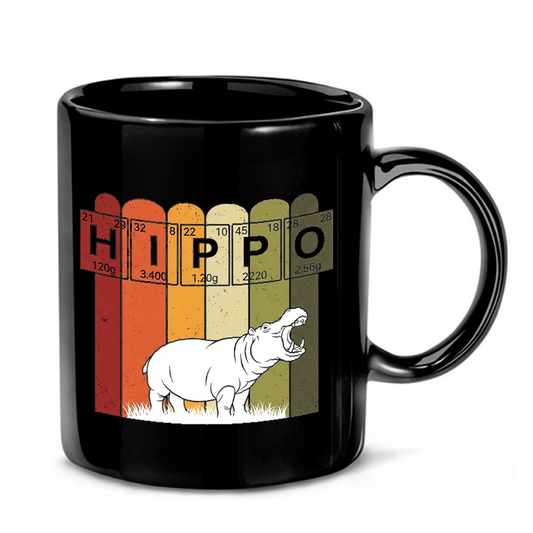 Periodic Hippo Science Design Mug