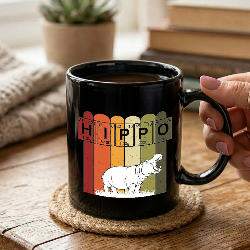 Periodic Hippo Science Design Mug