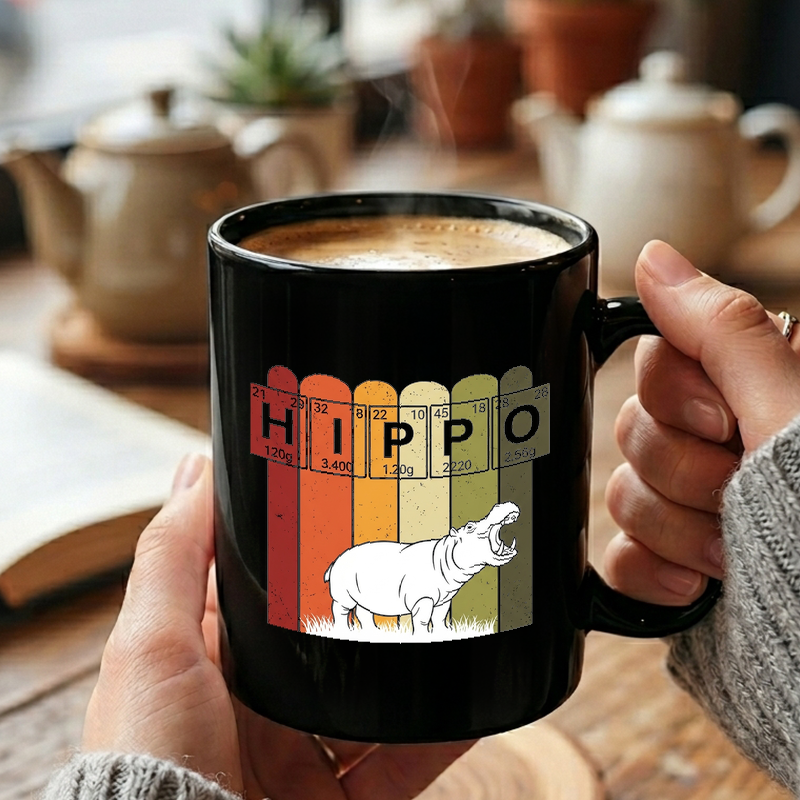 Periodic Hippo Science Design Mug