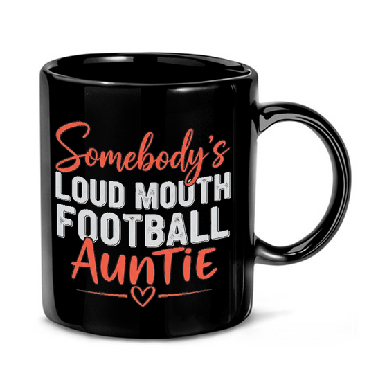 Loud Mouth Football Auntie Mug