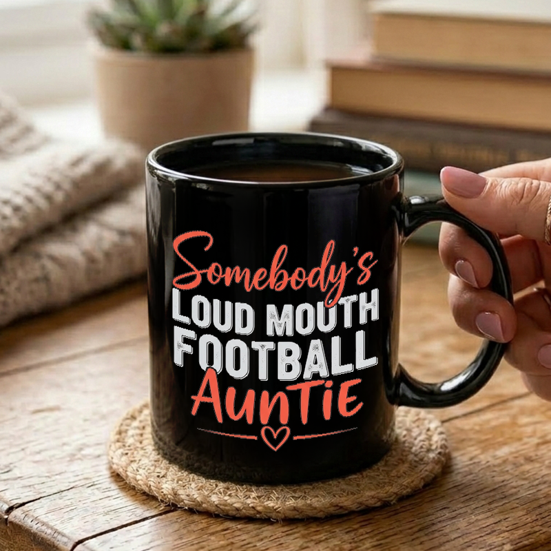 Loud Mouth Football Auntie Mug