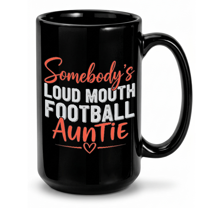 Loud Mouth Football Auntie Mug
