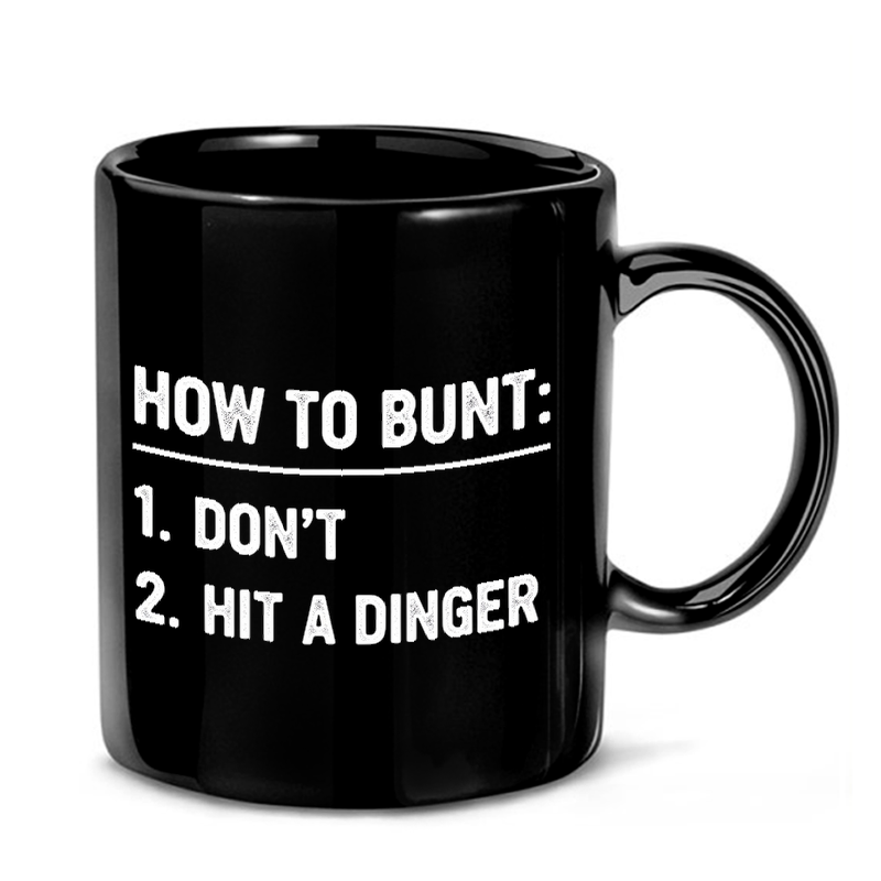 Baseball Bunting Humor Mug