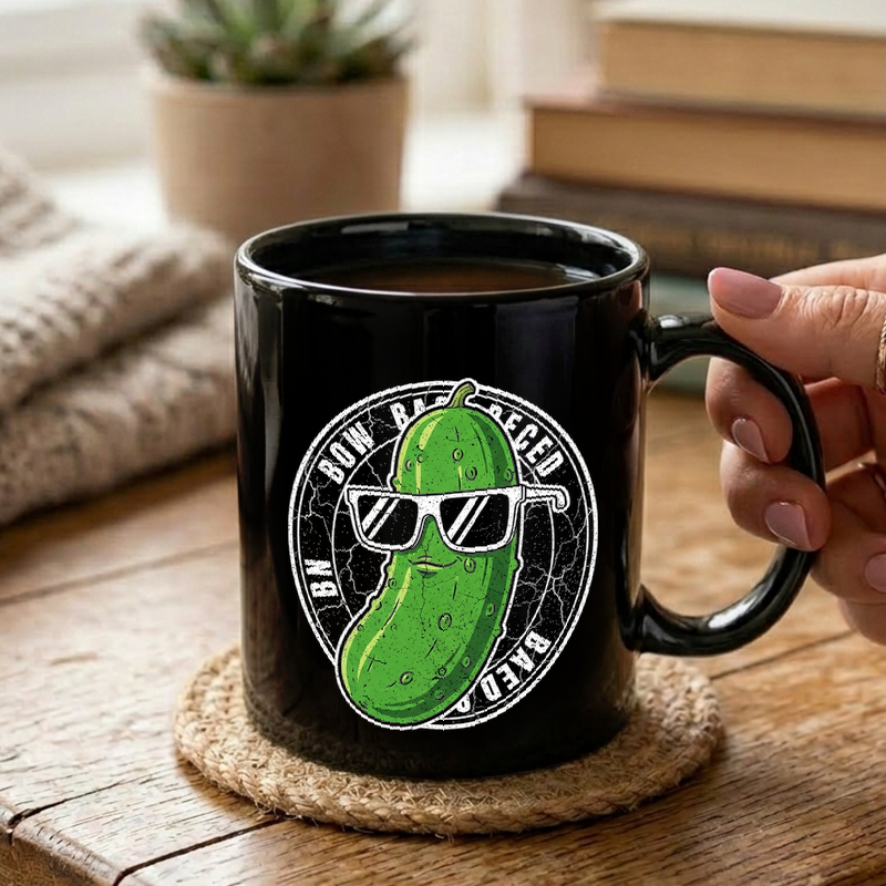 Cool Pickle with Sunglasses Mug