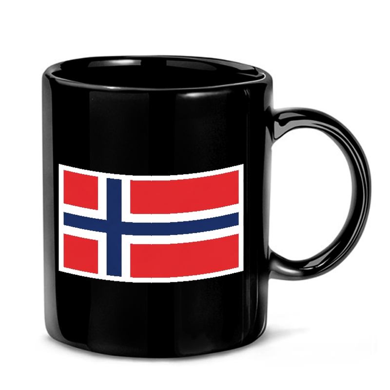 Pixelated Norwegian Flag Mug