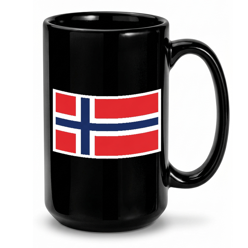 Pixelated Norwegian Flag Mug