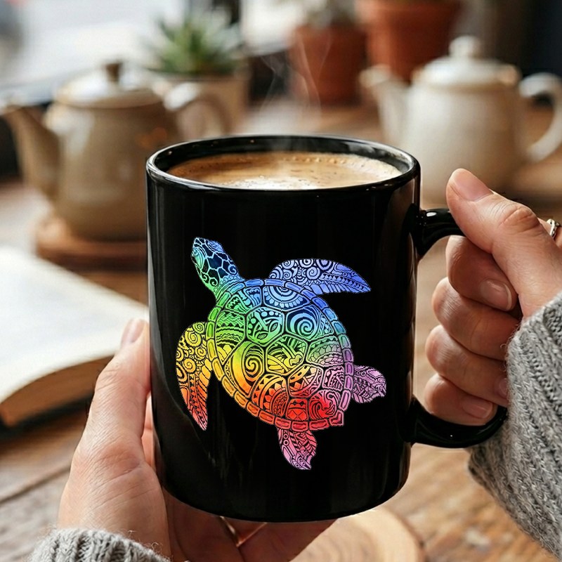 Polynesian Sea Turtle Art Mug