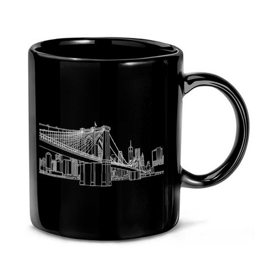 Brooklyn Bridge Line Art Mug
