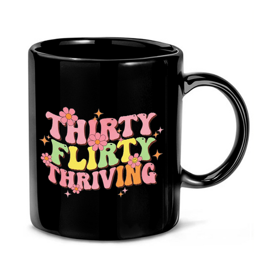 Retro Thriving Typography Mug