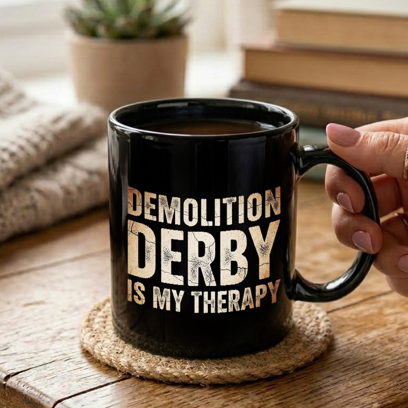 Demolition Derby Therapy Mug