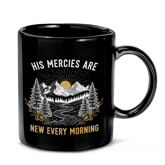 Mountain Sunrise Scripture Mug