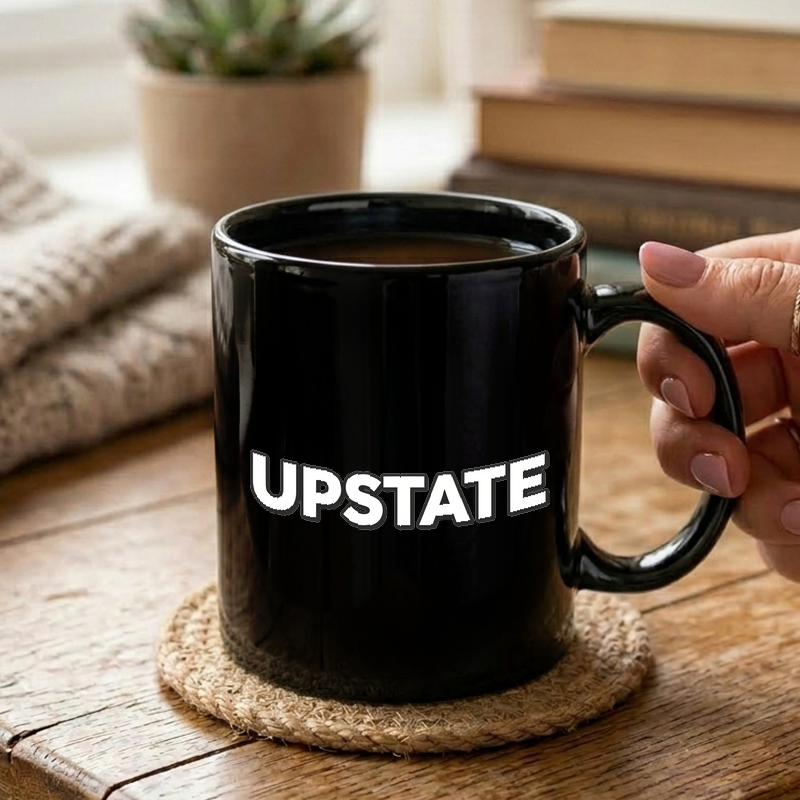 Upstate Typographic Design Mug