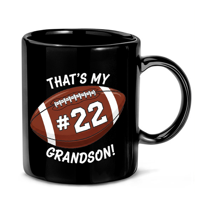 Football Grandson Vintage Design Mug